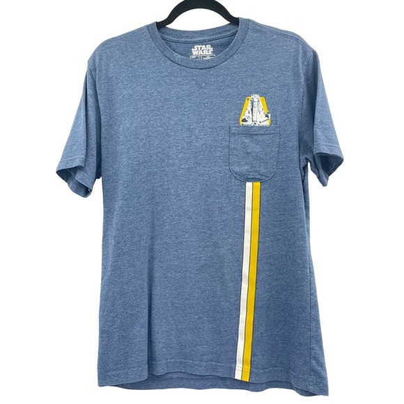 Star Wars Other - Star Wars Men Front Pocket Round Neck Short Sleeve T Shirt